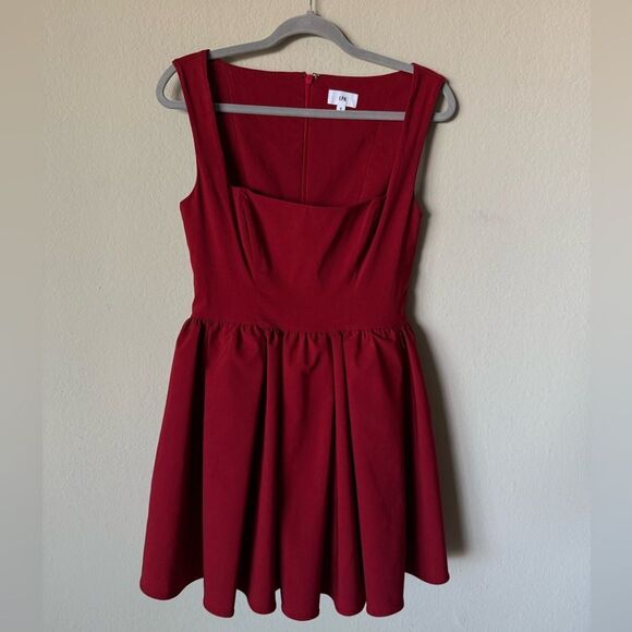 LPA Giovanna Mini Red Dress Size S - Picture 8 of 13